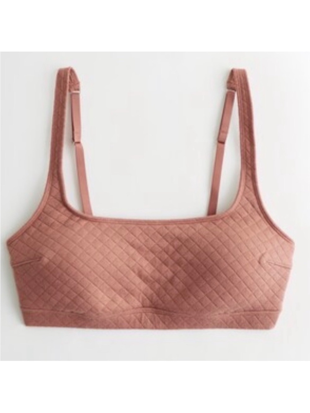 Gilly Hicks tan orange quilted adjustable bralette size XS